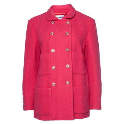 Chanel Giacca/Cappotto in Lana in Rosa