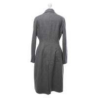 Prada Jacke/Mantel aus Wolle in Grau