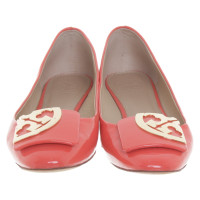 Tory Burch Ballerinas in coral red
