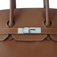 Hermès Birkin Bag 35 Leer in Goud
