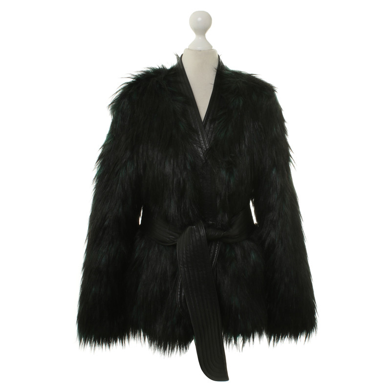 H&M (Designers Collection For H&M) Multi-colored faux fur jacket