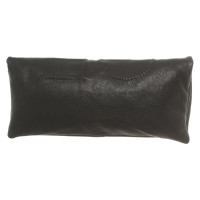 Ferre Clutch Bag Leather in Black