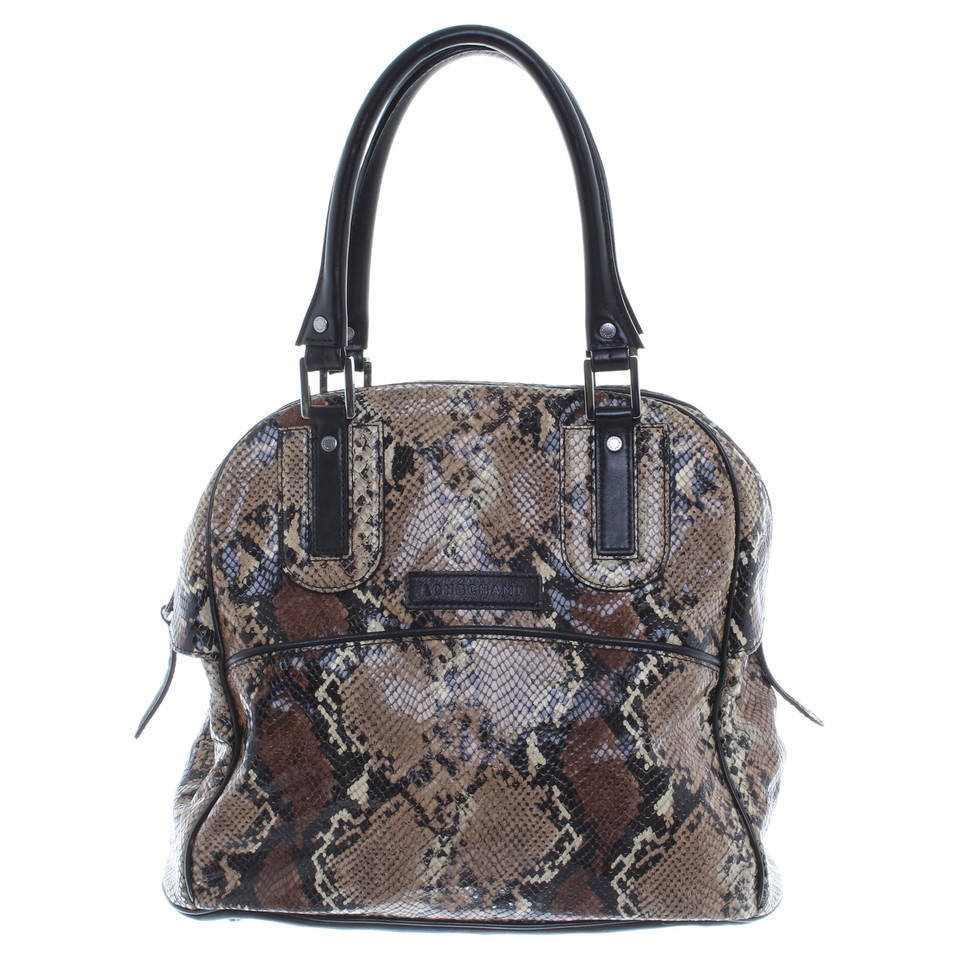 Longchamp Python patterns bag