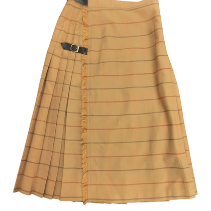 Burberry Skirt Wool in Ochre