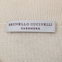Brunello Cucinelli Kaschmirpullover in Creme