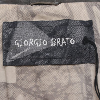 Giorgio Brato Giacca/Cappotto in Pelle in Cachi