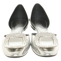 Roger Vivier Slippers/Ballerinas Patent leather in Silvery