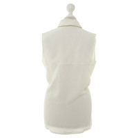 Karl Lagerfeld For H&M Sleeveless blouse in off white