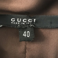 Gucci Abito Gucci in seta marrone 