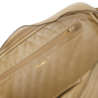 Chanel sac d'ordinateur portable en cuir nude