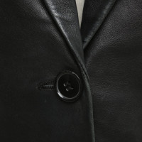 French Connection Leather blazer in black