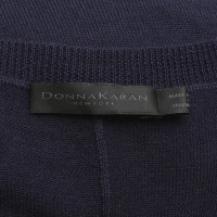 Donna Karan Knitted sweater in dark blue