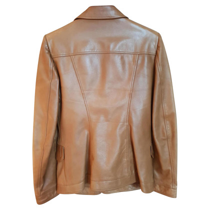 Gucci leather blazer