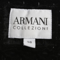 Armani Collezioni Gewatteerde jas fluwelen
