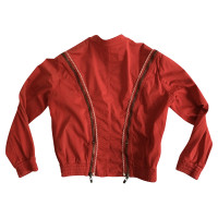 Alexander McQueen Jacket/Coat Cotton in Red