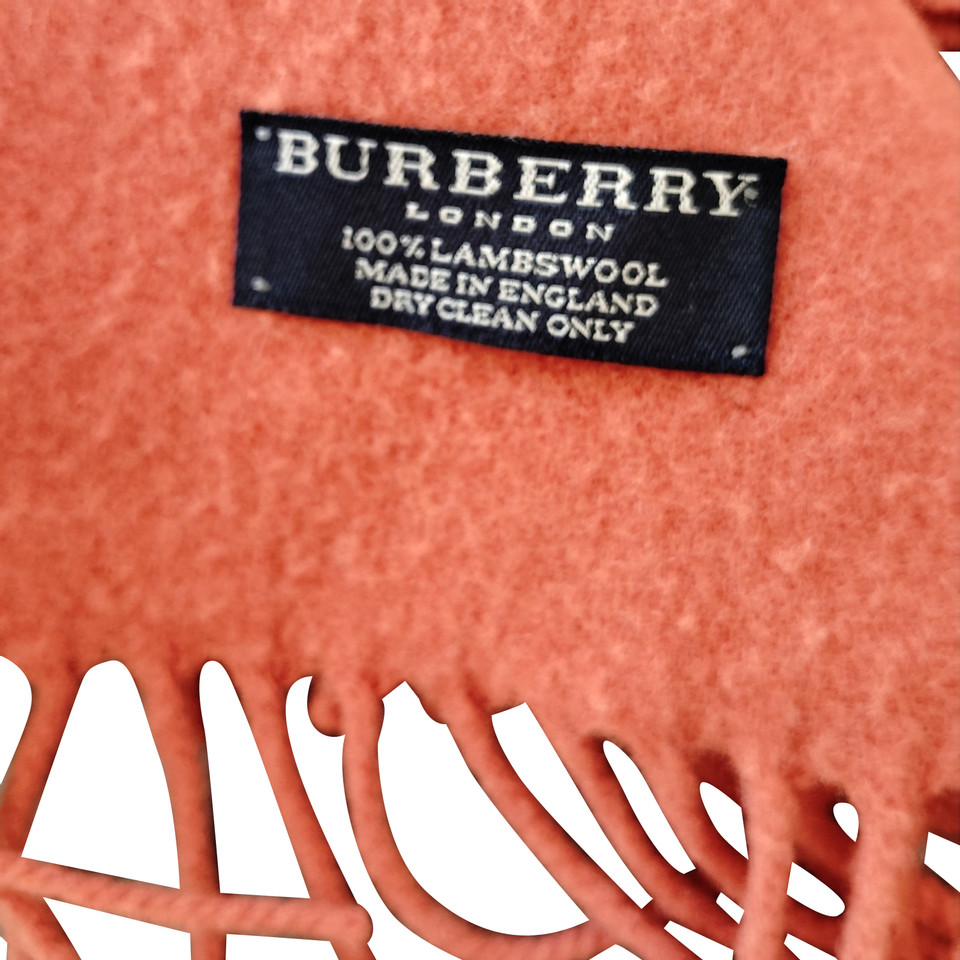 Burberry Sjaal Wol in Oranje