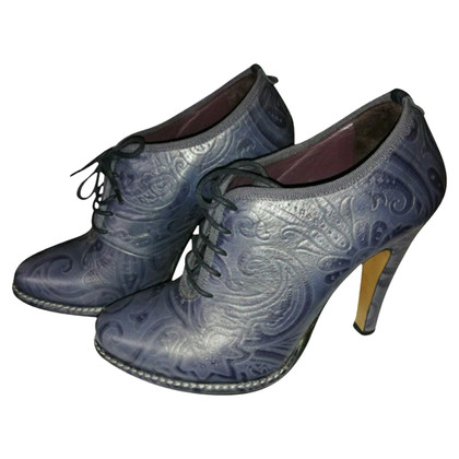 Etro Ankle boots Leather in Violet