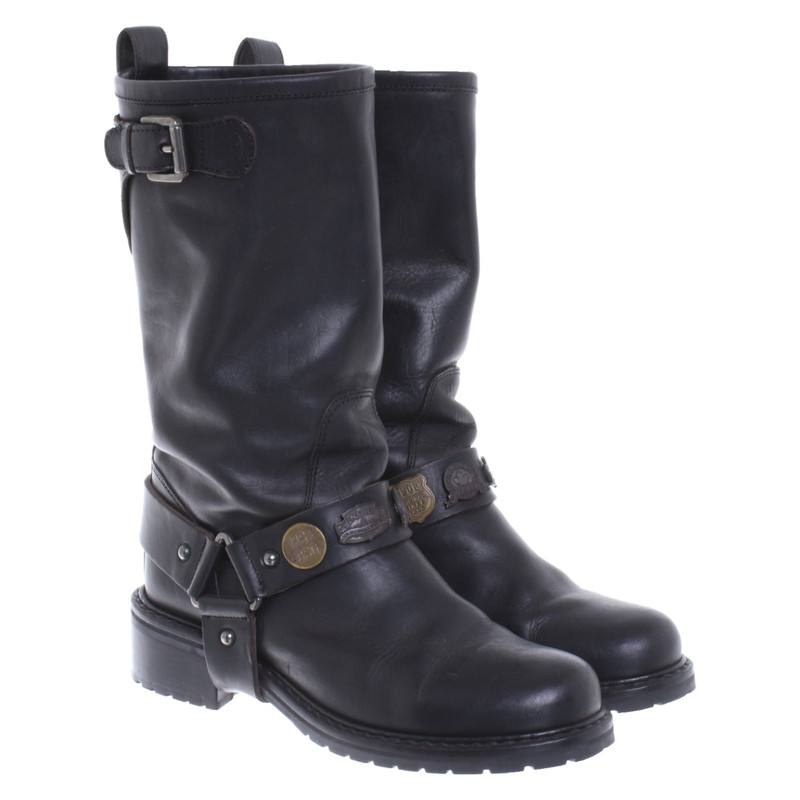 Dsquared2 Ankle boots Leather in Black 