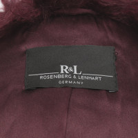 Rosenberg & Lenhart Jacke/Mantel aus Pelz in Bordeaux