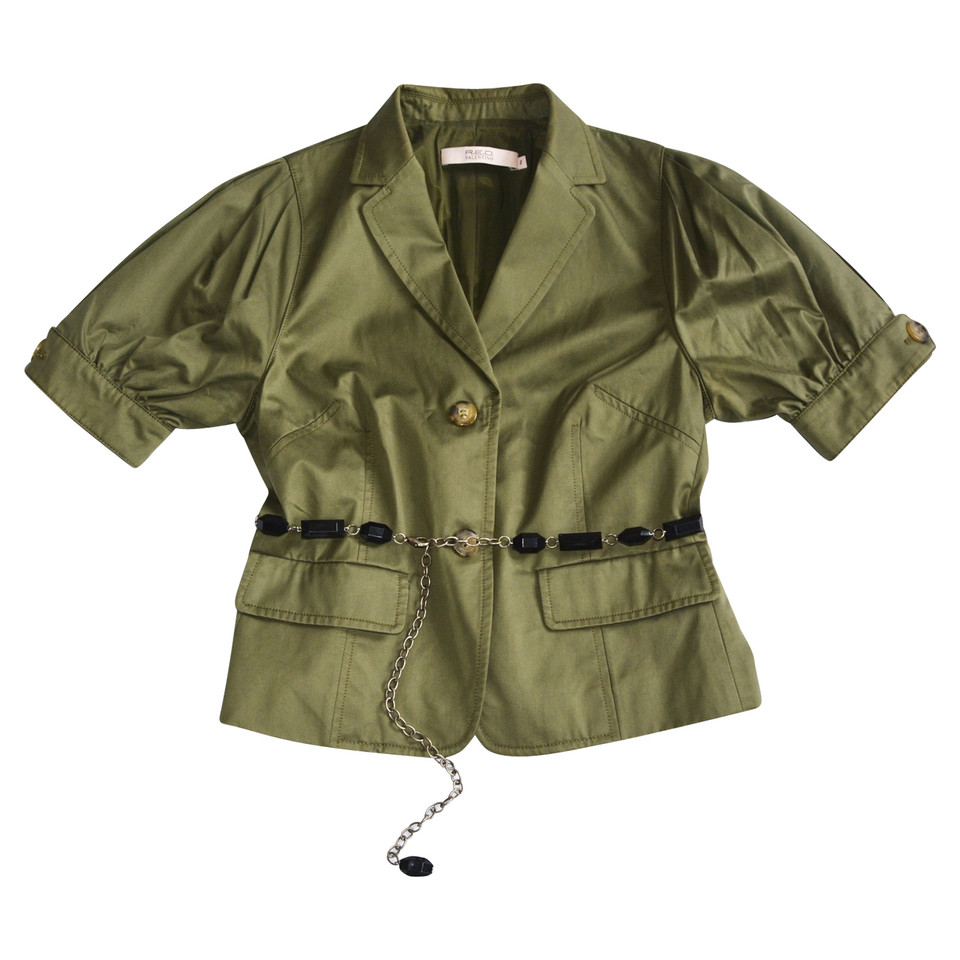 Red Valentino Jacket/Coat Cotton in Olive
