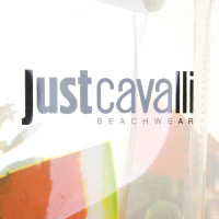 Just Cavalli Transparente Tasche mit Print