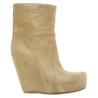 Rick Owens Ankle boots Leather in Beige