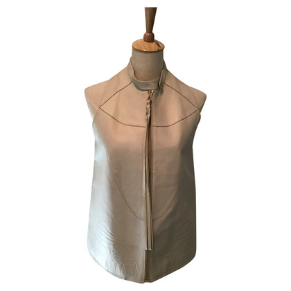 Acne Vest Leather in Cream