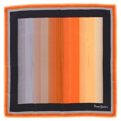 Pierre Cardin Echarpe/Foulard en Soie en Orange