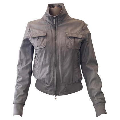 Baldinini Jacket/Coat Leather in Grey