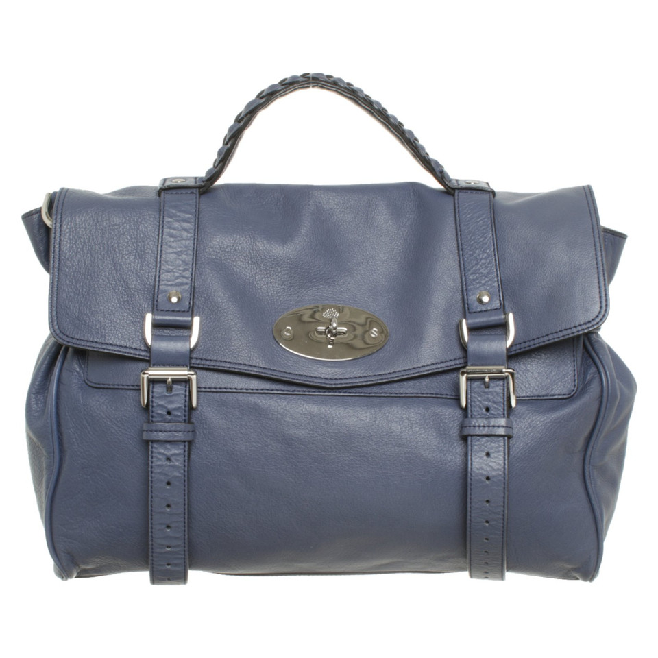 Mulberry Handbag Leather in Blue