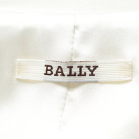 Bally Giacca/Cappotto in Pelle in Bianco