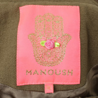 Manoush Olive jacket with ruffles