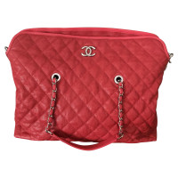 Chanel Handtasche aus Leder in Rot