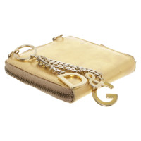 Dolce & Gabbana Täschchen/Portemonnaie aus Leder in Gold