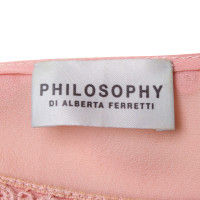 Philosophy Di Alberta Ferretti Robe avec des détails de dentelle