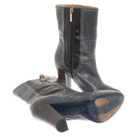 Armani Jeans Ankle boots Leather in Petrol