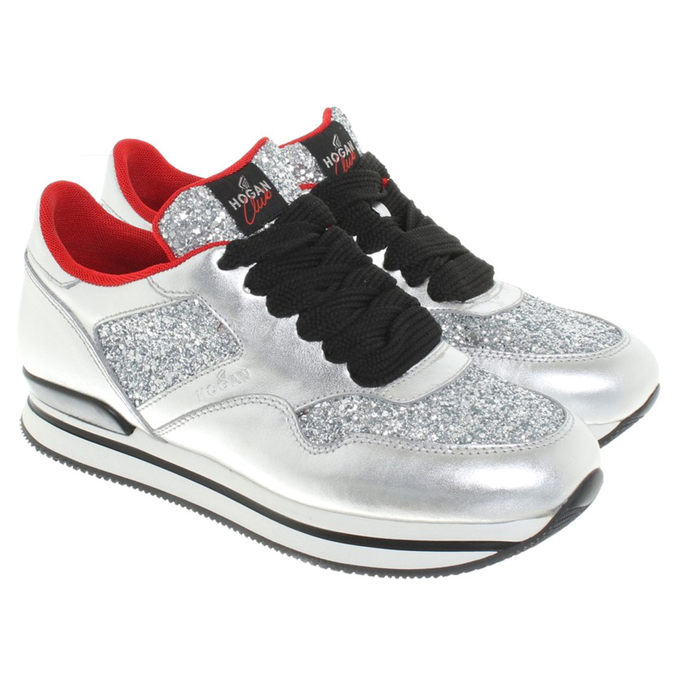 Hogan Metallic-look sneakers