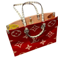 Louis Vuitton Onthego in Tela in Rosso