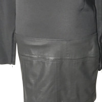 Theory Dress with leather detail 