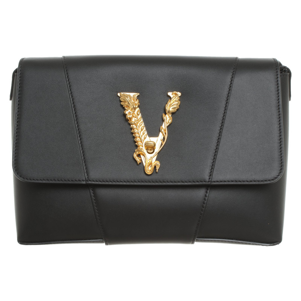 Versace Virtus aus Leder in Schwarz