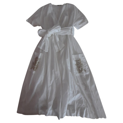 Maliparmi Kleid aus Baumwolle in Weiß