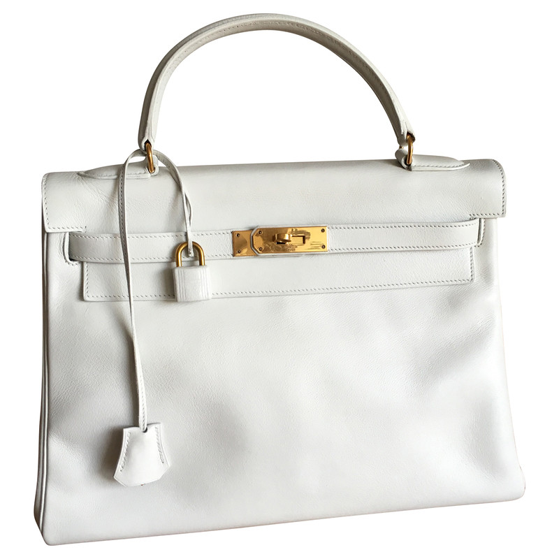 Hermès Kelly Bag 32 Leather in White