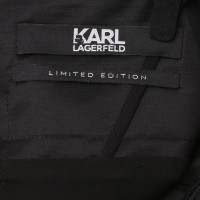 Karl Lagerfeld Seidenkleid in Schwarz