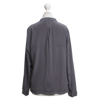 Style Butler Zijden blouse in grijs