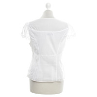 Karen Millen Blouse with lace details in white