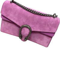 Gucci Dionysus Shoulder Bag in Pelle scamosciata in Rosa