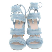 Guess Sandales en Denim en Bleu