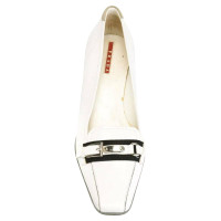 Prada Pumps/Peeptoes Leather in White