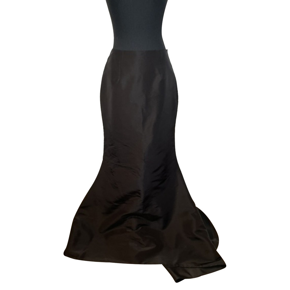 Oscar De La Renta Skirt Cotton in Black