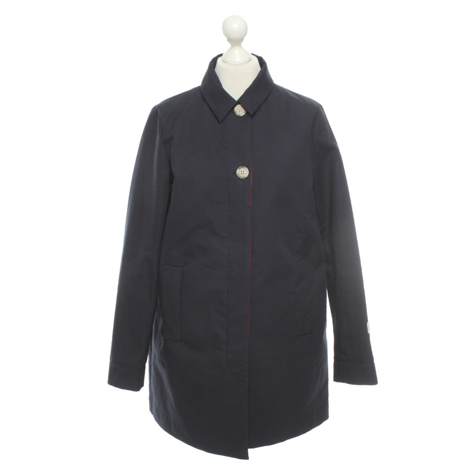 Woolrich Jacket/Coat Cotton in Blue